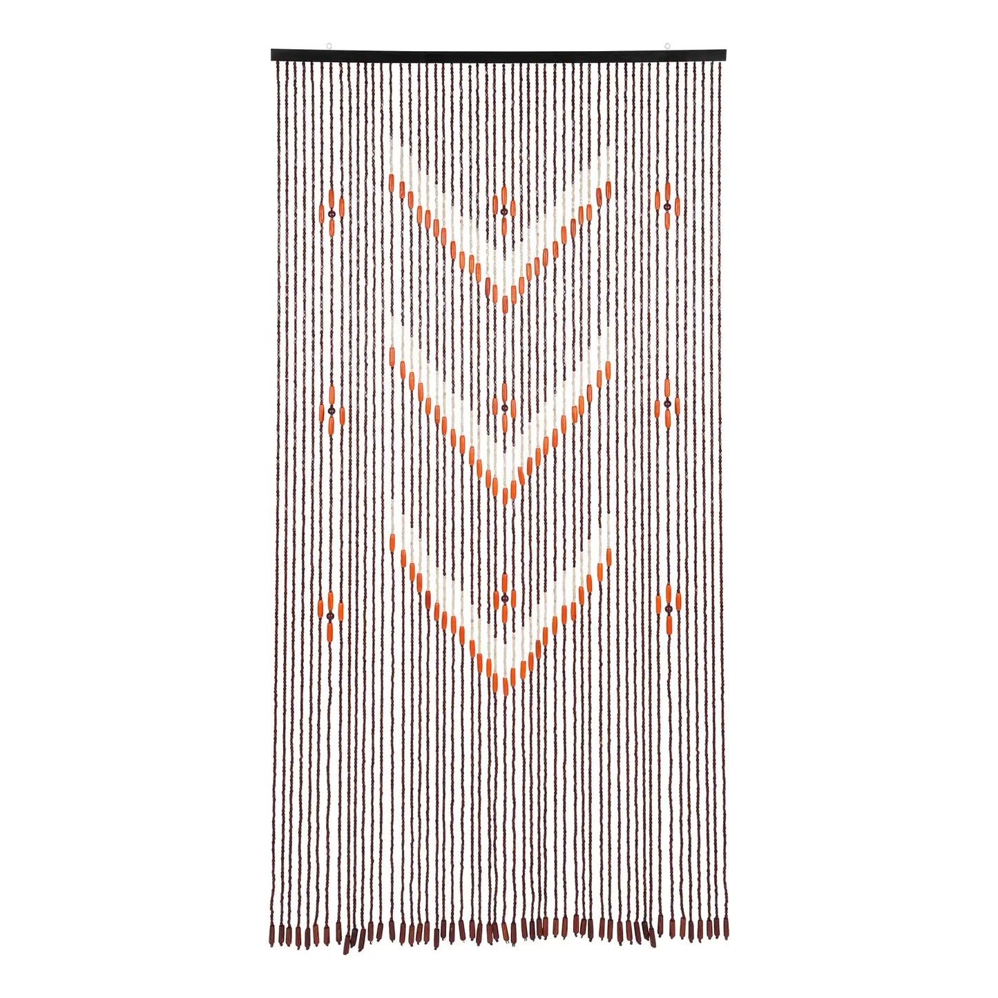 Natural Bamboo Wood Beaded Curtain for Doorway Room Divider 52 Strands 75" x 35"，Bamboo and Wooden Doorway Beads-Boho Bohemian C