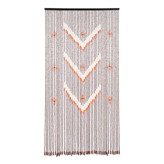 Natural Bamboo Wood Beaded Curtain for Doorway Room Divider 52 Strands 75" x 35"，Bamboo and Wooden Doorway Beads-Boho Bohemian C