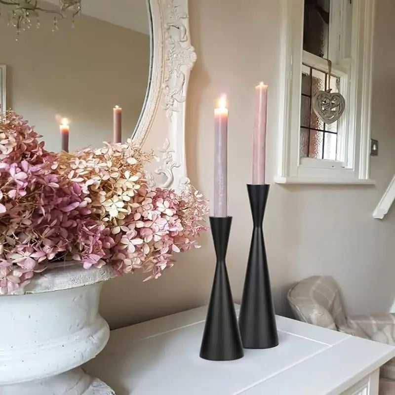 Elegant Metal Candle Holder Stand For Home Centerpiece Decor