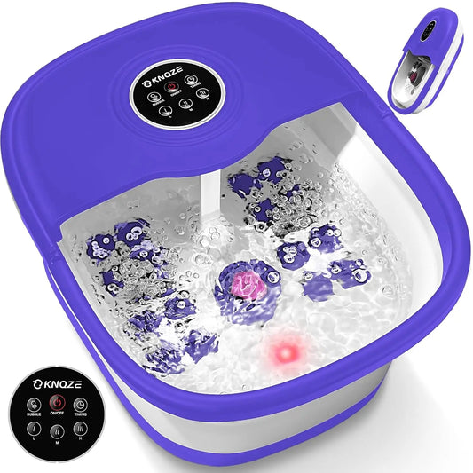 Collapsible Foot Spa With Heat And Bubbles Pumice Stone
