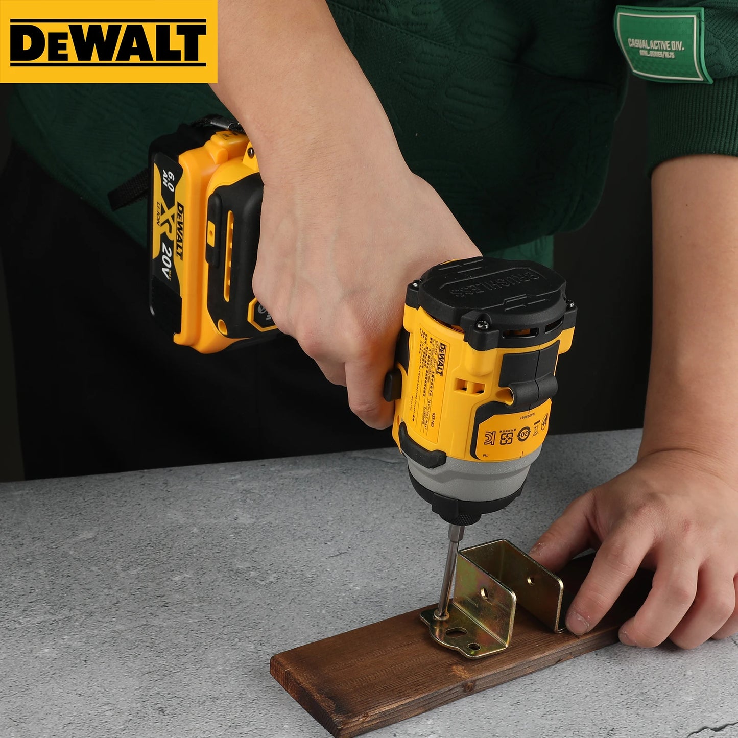 DEWALT DCF850 20V Lithium-Ion Brushless Impact Driver,High Torque Electric Screwdriver, Compact Professional Cordless Power Tool
