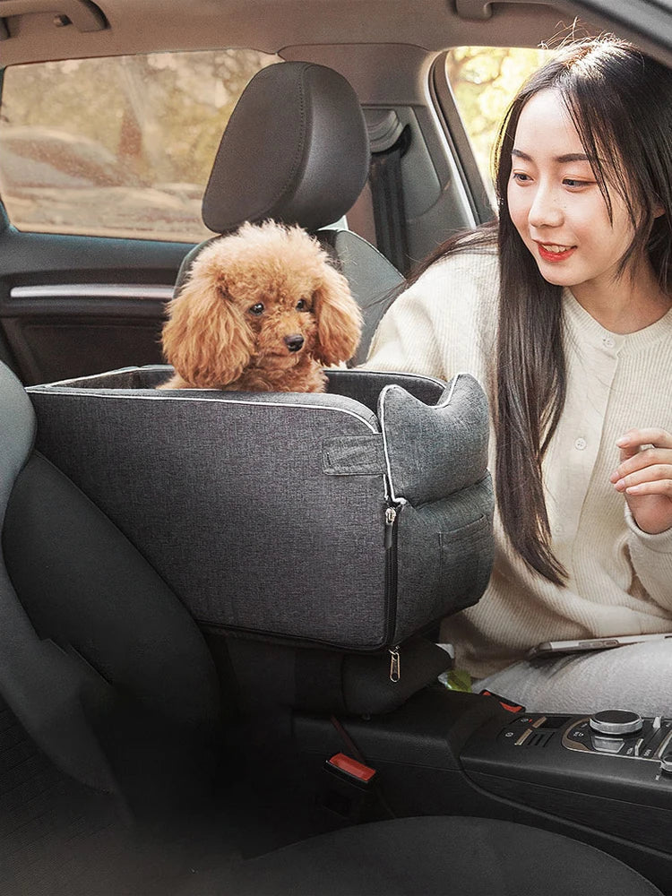 Protective Nylon Pet Car Seat And Travel Carrier Bed