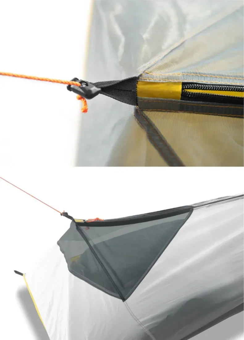 HIKEBURGER Jian Outdoor 1P Inner Tent Camping Bivy Insect-proof Sleeping Bag Set Ultralight Mountain Climbing Pole Less Shelter