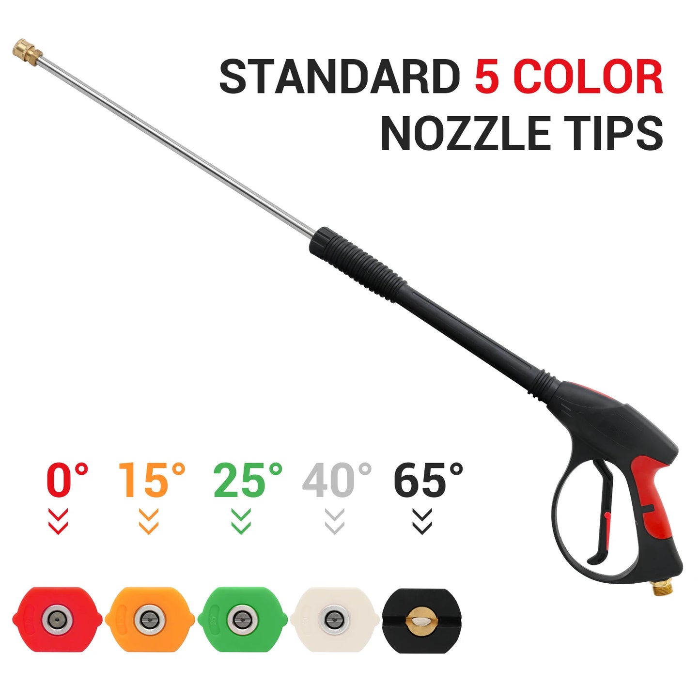 21V Electric Car Washer Gun Cordless 6-in-1 Nozzle High Pressure 900 PSI Brushless with 4.0Ah Battery for Car/House/Floor/Fence