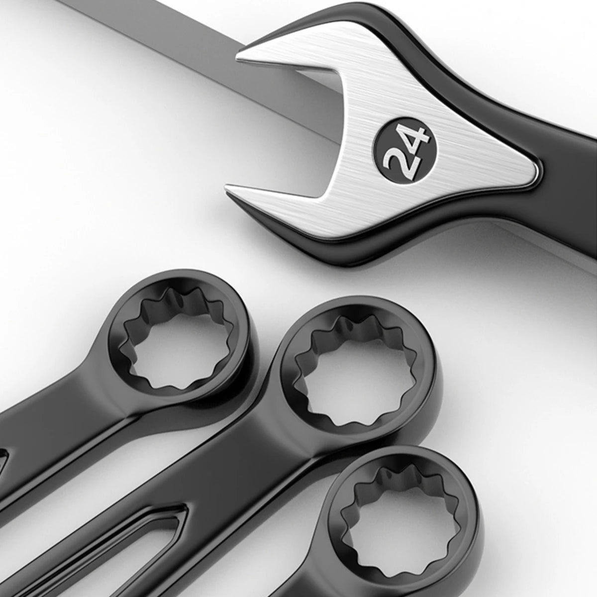 Max Torque  Premium Combination Wrench Set, Chrome Vanadium Steel, Long Pattern Design | Include Metric 6-32mm