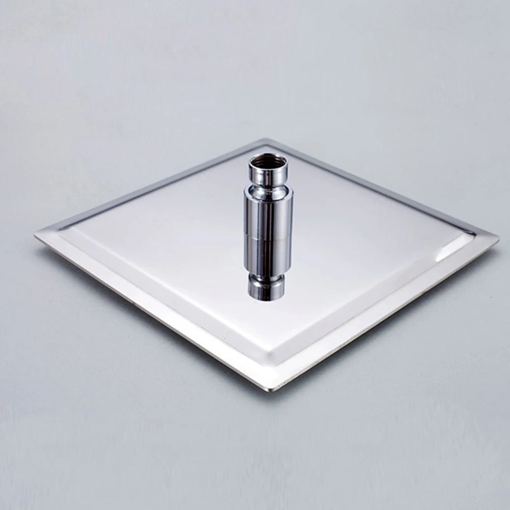 Rainfall Shower Head 12/10/8 Inch Waterfall Shower Ultra Thin 201 Stainless Steel Square Rain Showerheads Bathroom Accessories