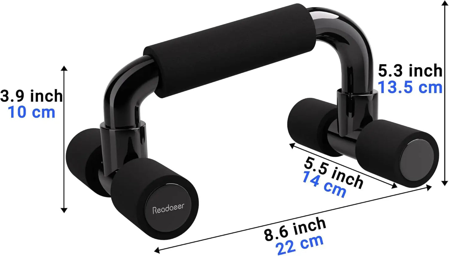 Push Up Bars with Cushioned Foam Grip and Non-Slip Structure - Durable Gym Equipment for Home Workouts