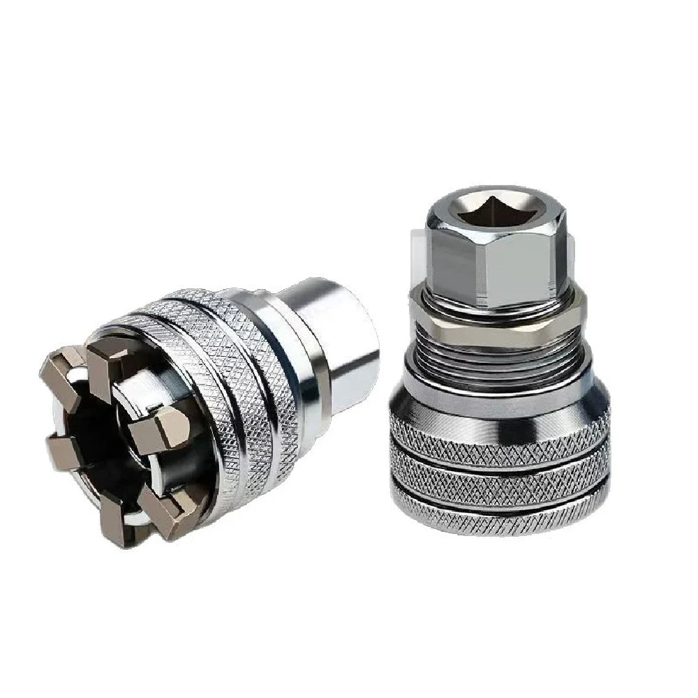 1/2PCS Universal Wrench Sleeve Converter Fits for Standard 3/8-10 To 19mm Super Socket Multifunctional Drive Wrench Tool