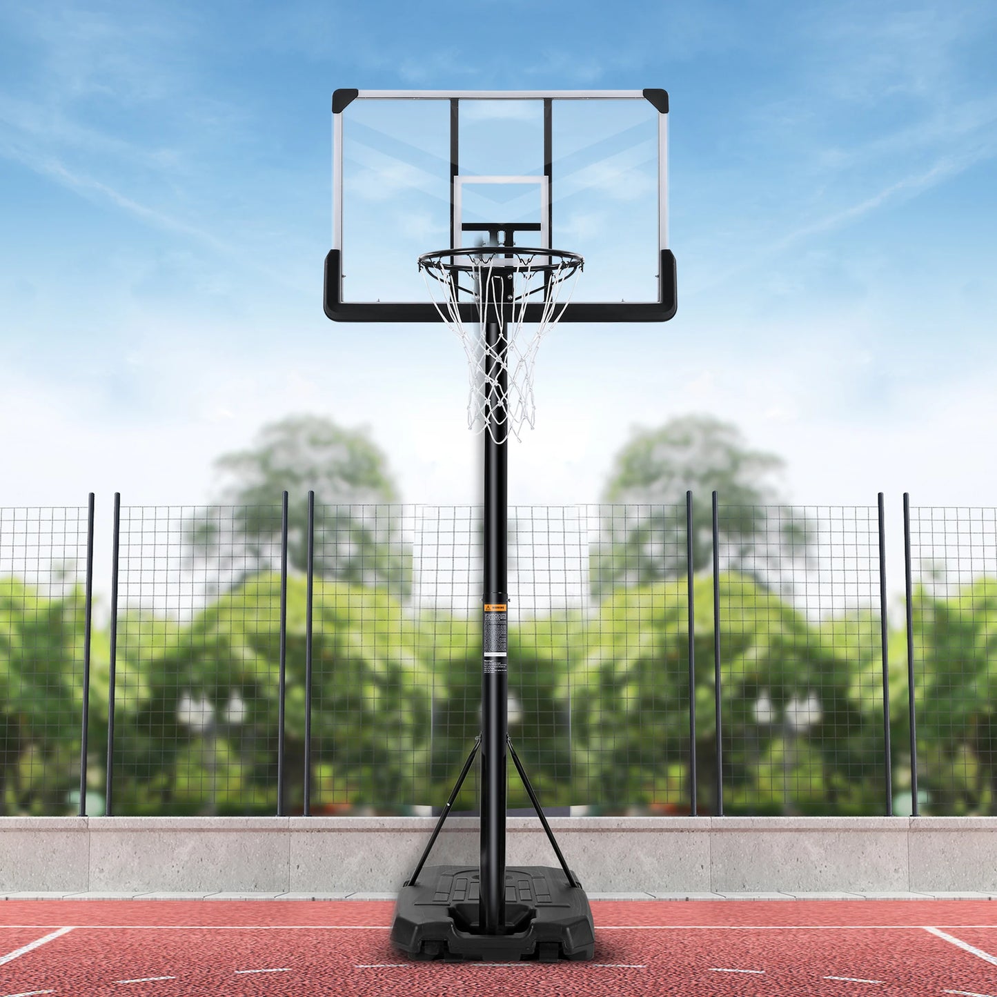 Portable Basketball Hoop System for Outdoor Play and Practice