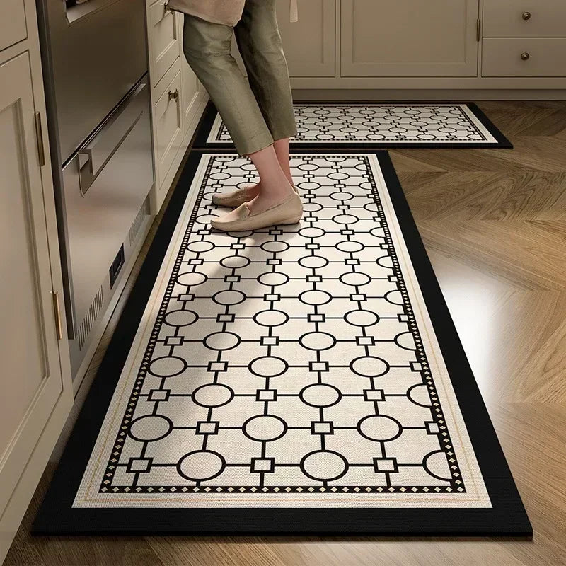 Kitchen Floor Mat Absorbent Non-slip Carpet Diatom Mud Long Foot Mats Minimalist Style Home Decoration Rug for Bathroom 주방 카펫