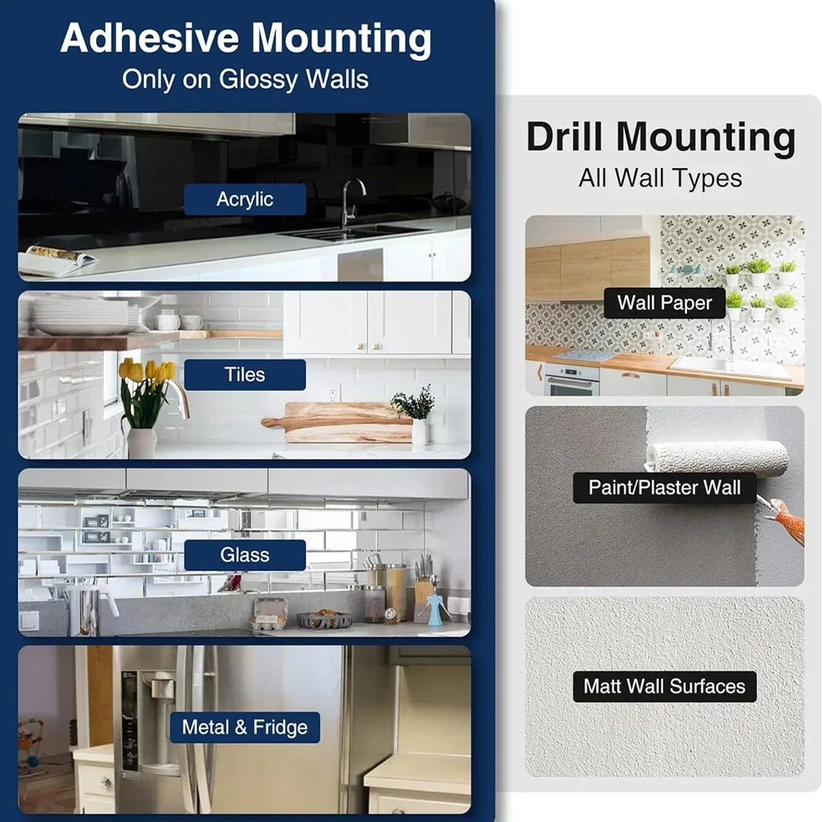 Magnetic Knife Holder Wall Mount Wood Strip For Utensils