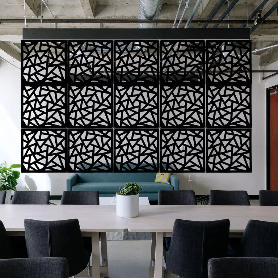 Hanging Room Divider Made of Environmentally PVC, 12 PCS Room Divider Partitions Panel Screen for Decorating Bedroom, Dining, St