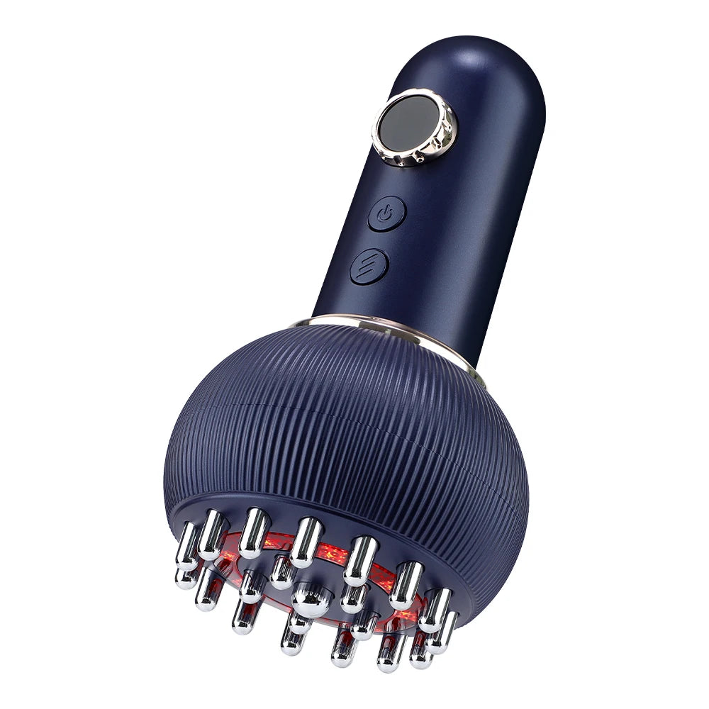 Wlireless Eletric Heated Meridian Brush Massage Lymphatic Drainage Machine Heating Microcurrent Anti Cellulite Body Back Massage