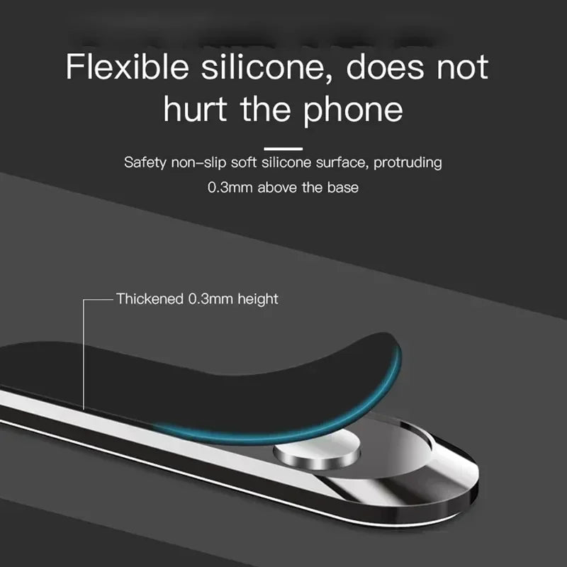 Mini Car Magnetic Phone Holder Stand Portable Universal Bracket Navigation Air Vent Mount for iPhone 16 -12 Samsung S25 Xiaomi
