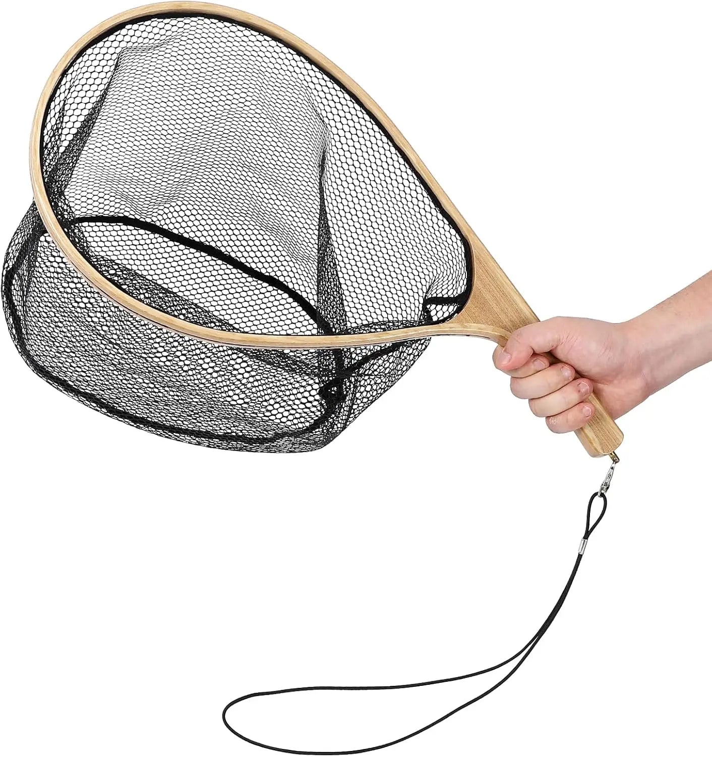 Wooden Fishing Nets with Handles Super Light Fishing Net Cast Net Tackle for Trout Bass Pike Fishing Tools Fly Fishing Lure Micro Fishing Stream Perch Small Net
