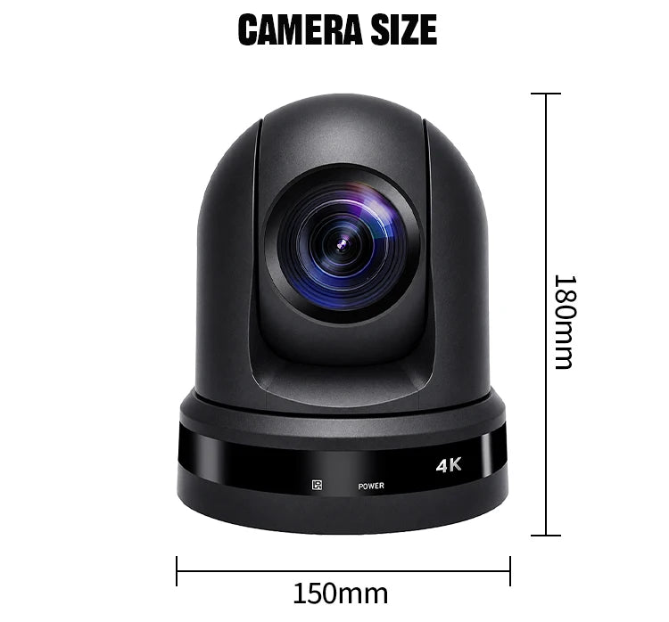 4K NDI PTZ Camera 1-10pcs 20X Zoom Video Conference Camera for Church Business Meeting Optional 1 Controller Keyboard Kit