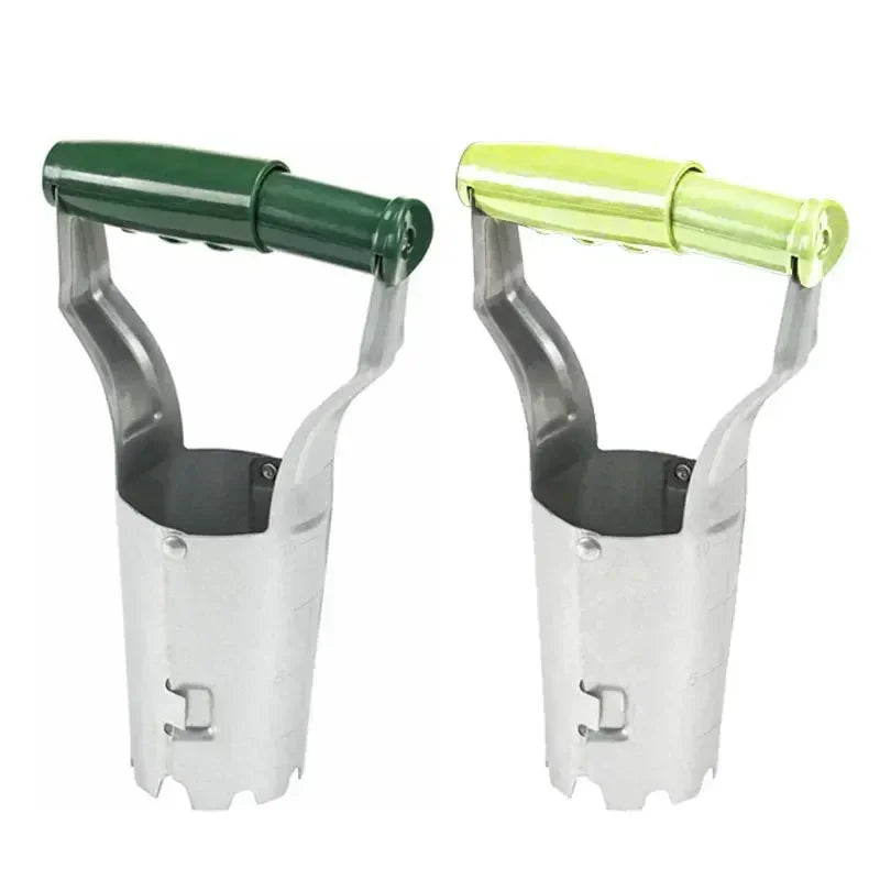Stainless Steel Seeder Excavator Horticultural Wood Handle Hole Drilling Seedling Transplanting Flower Planting Seedling Planter