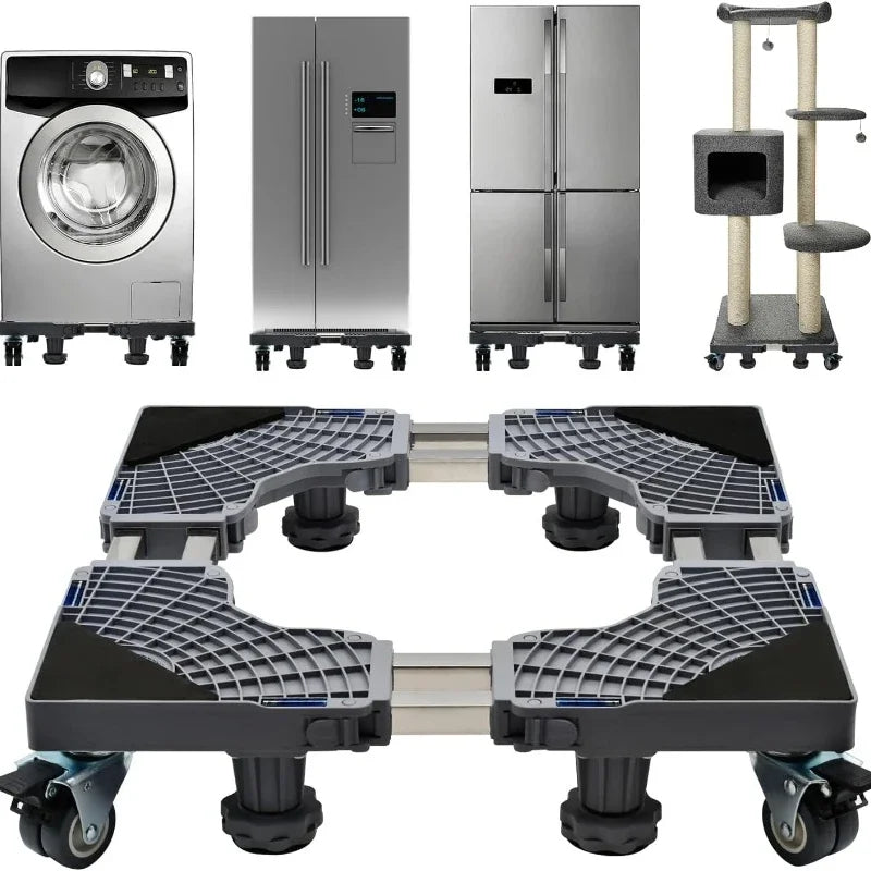 Mobile Fridge Stand Base With Locking Wheels And Feet