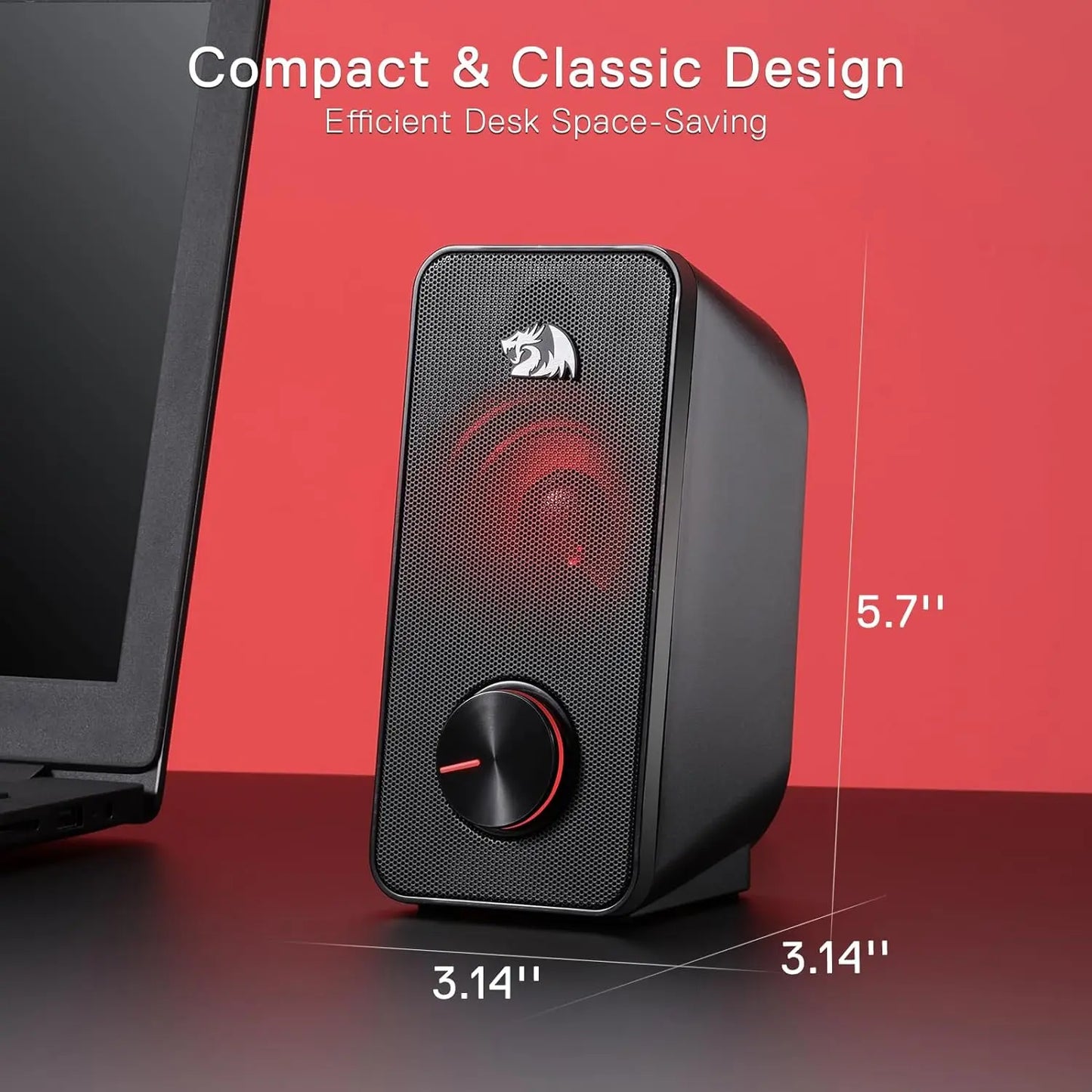 Redragon GS500 Stentor USB Gaming 2.0 Speakers Backlight