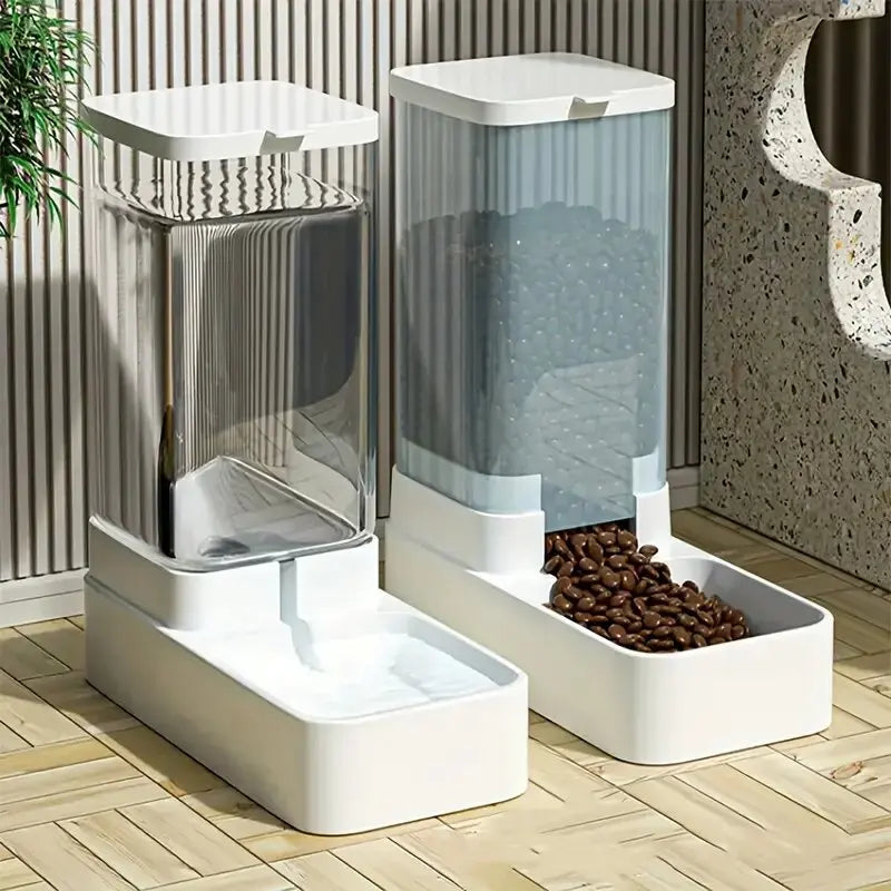 Reliable Gravity Pet Feeder And Water Dispenser Set