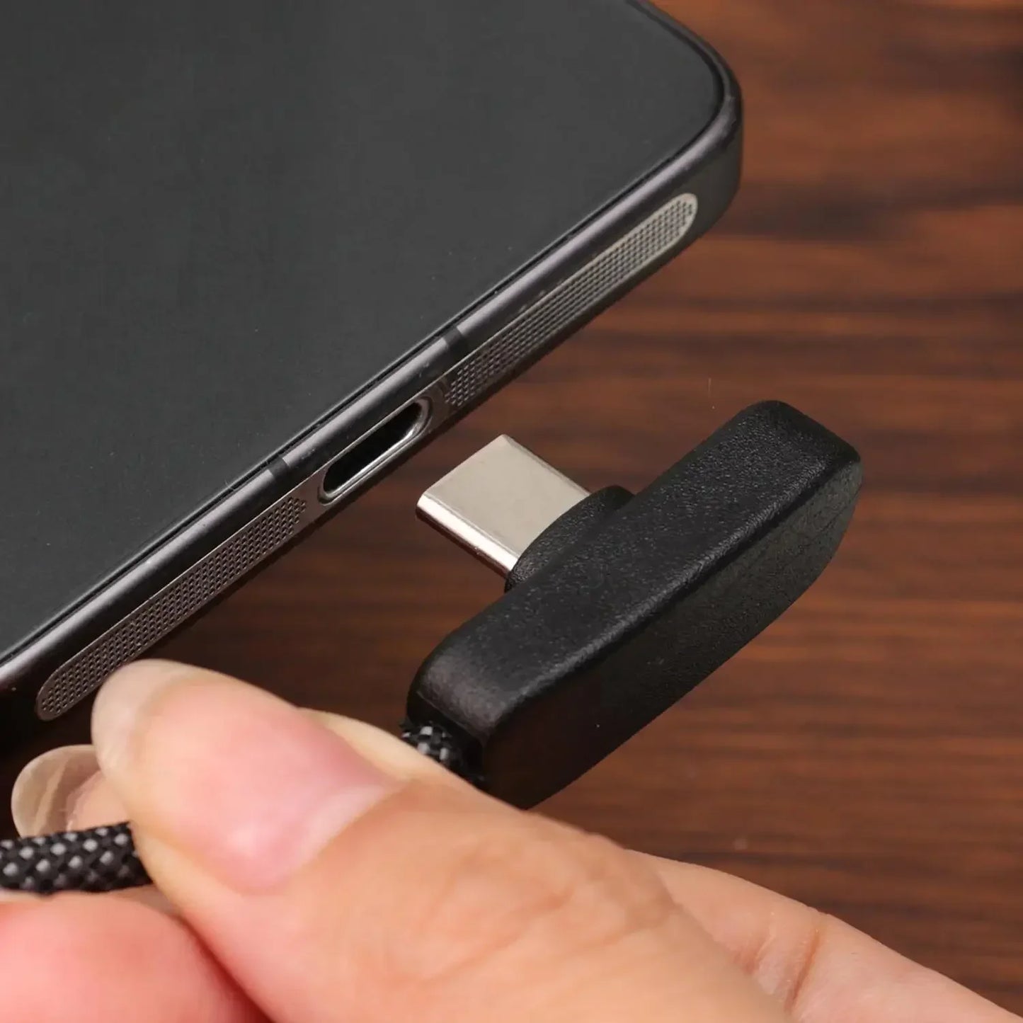 90 Degree USB Type C Cable 100W Quick Charging Data Transfer Cables Portable Right Angle USB-C Wire for IPhone Samsung Xiaomi