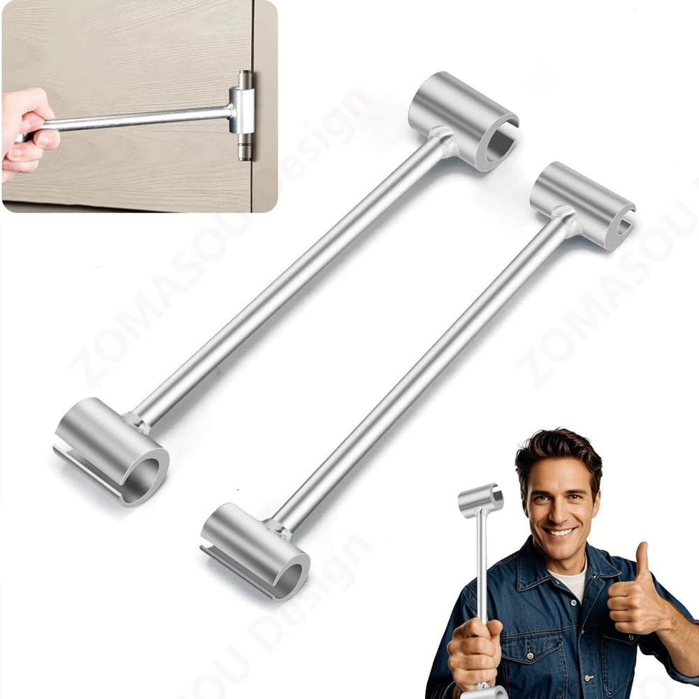 1-4Pcs S/L Upgrade Hinge Gaps Adjusting Wrench Double Head Door Hinge Adjustment Tool Kit Flag Round Bolt Repair Wrench Tool ﻿