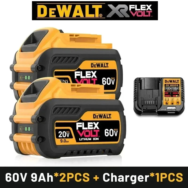 DeWALT 100% Original Battery 20V/60V 9000mAh MAX FlexVolt for DCB200 DCB205 DCB206 DCB209 DCB182 Power Tool Battery Air Transpor