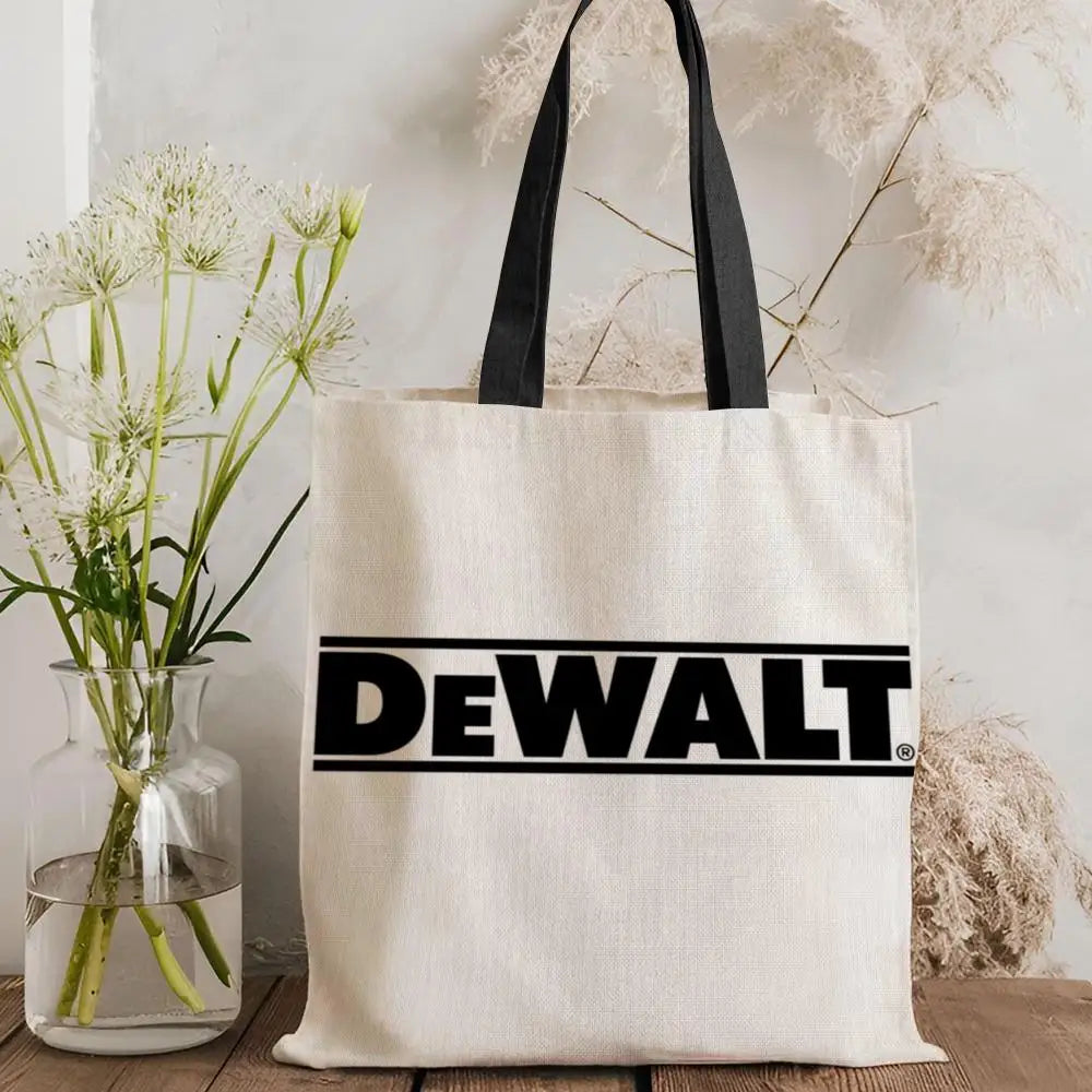 Tool Box D-DeWaltS Storage Bags Storage Bags Canvas Tote Bag Large Capacity Shoulder Fashion Eco Shopping Handbag