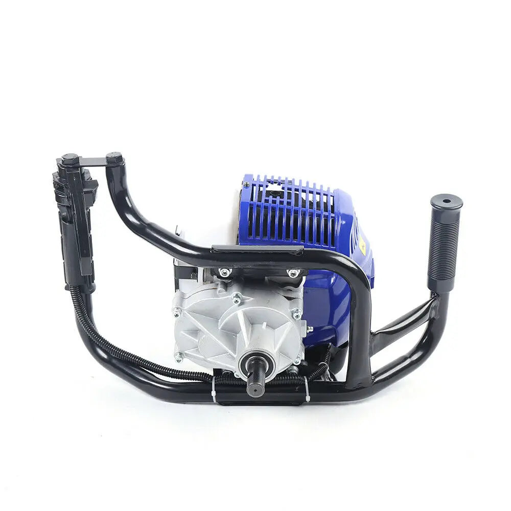 52CC 2-Stroke Gas Powered Post Hole Digger with 4/8" Earth Auger Bit and 12" Rod Air-cooled Single-cylinder
