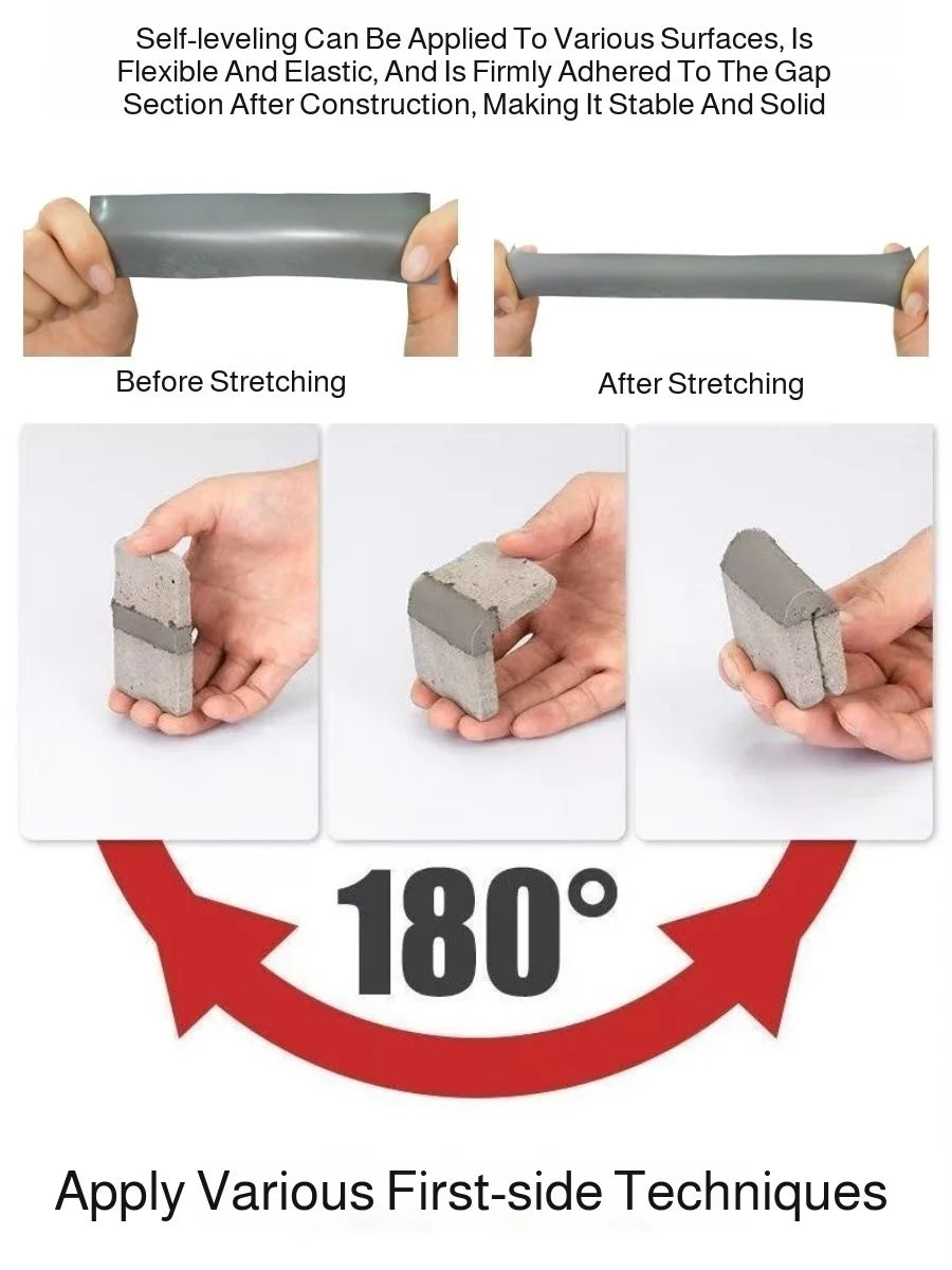Waterproof Adhesive Leak Repair Concrete Crack Filler - Quick Setting High Strength Sealant for Roof Wall Floor Pool Leakage Fix