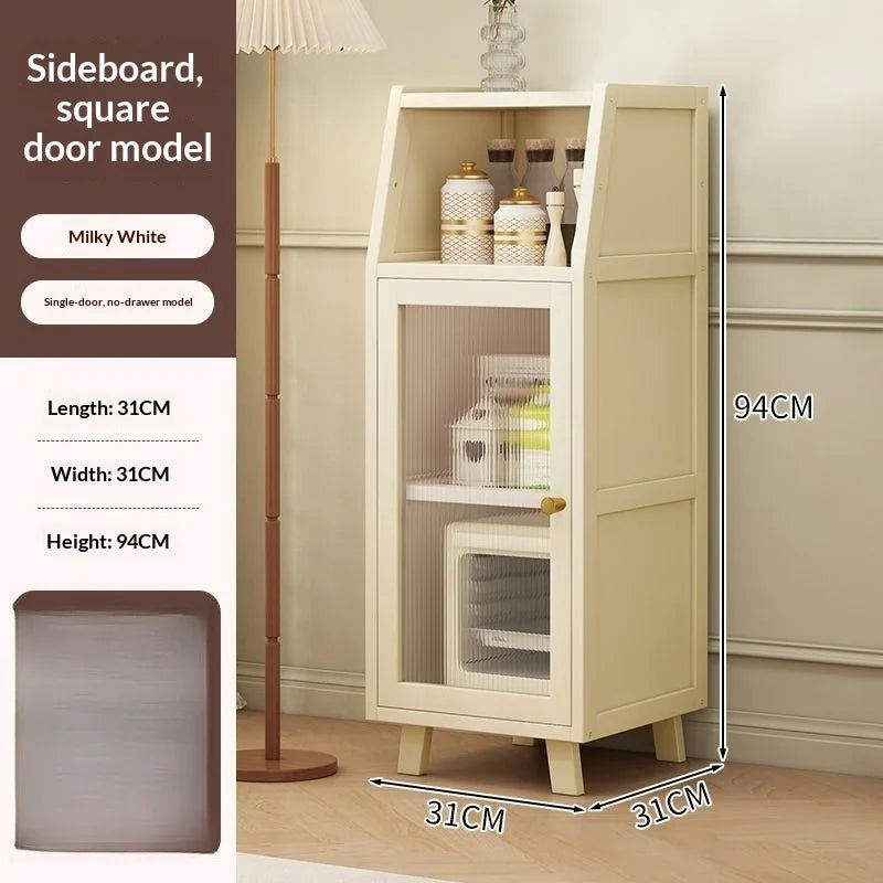 Narrow Living Room Storage Cabinet Multipurpose Sideboard Coffee Station Bar Cabinet Kitchen Pantry Drawer Organizer Furniture