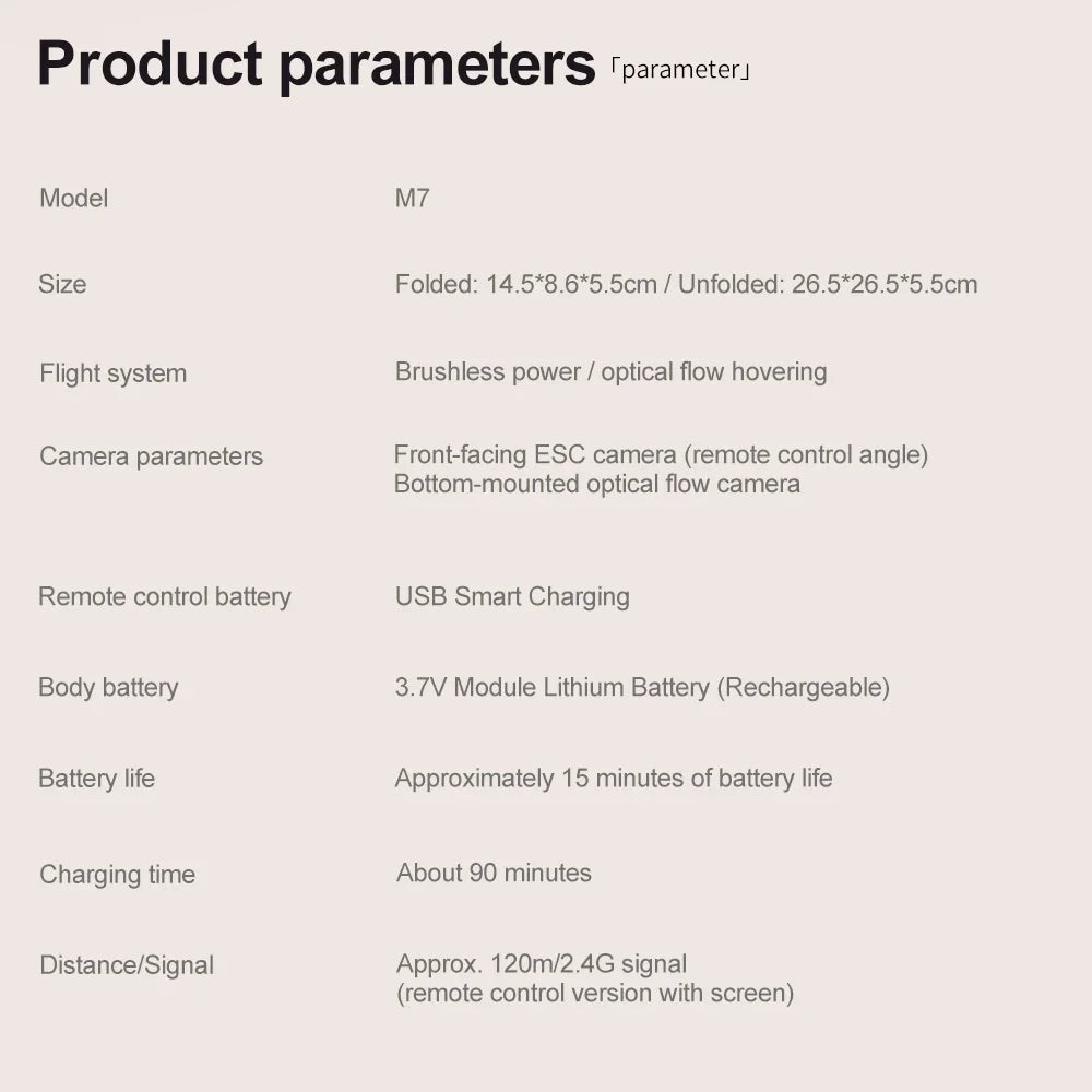 Xiaomi M7 GPS Drone 8K  Aerial HD Dual Camera Intelligent Opstacle Avoidance Brushless Power Screen Remote Control GPS Drone