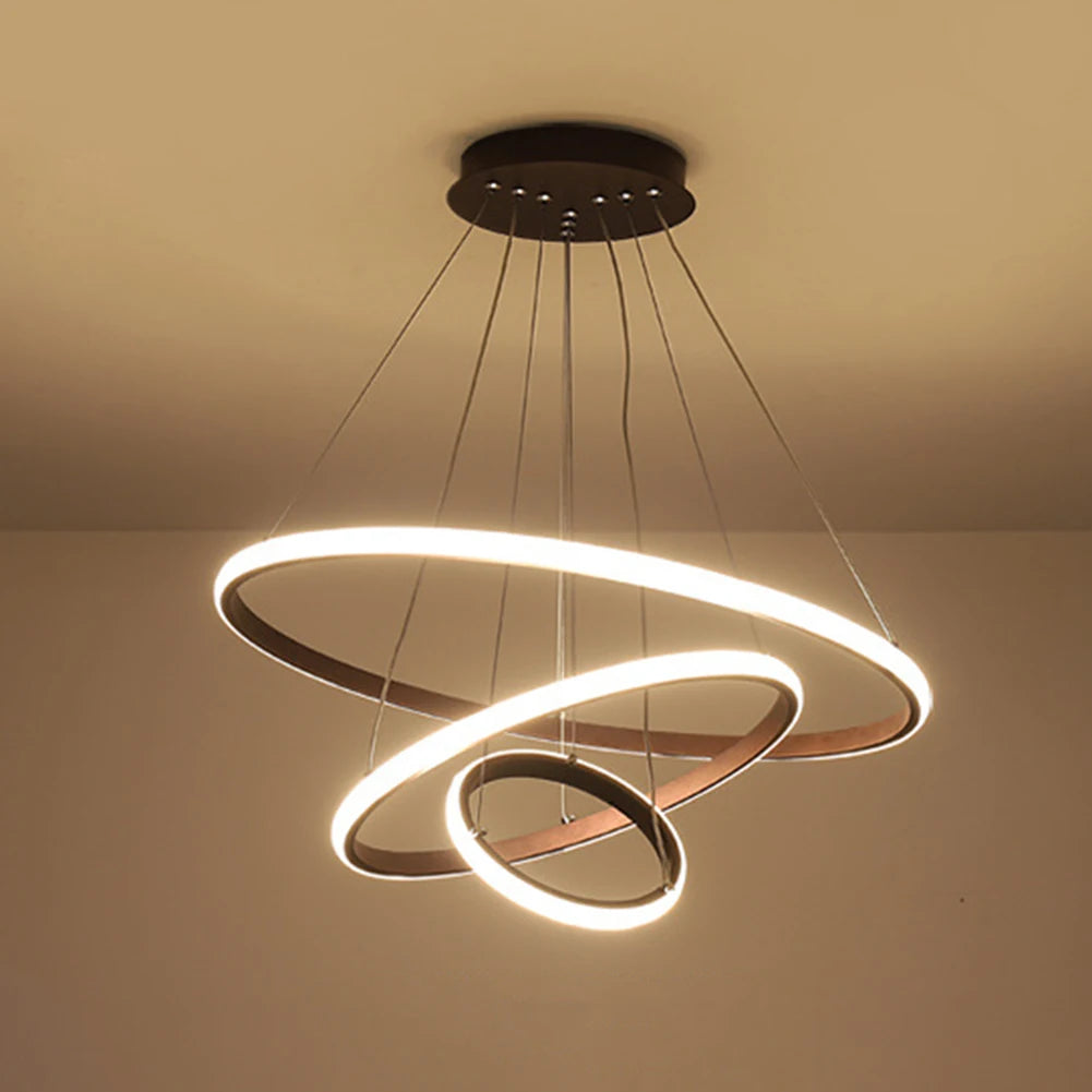 Modern LED Rings Pendant Lamp Circle Ceiling Light Fixture