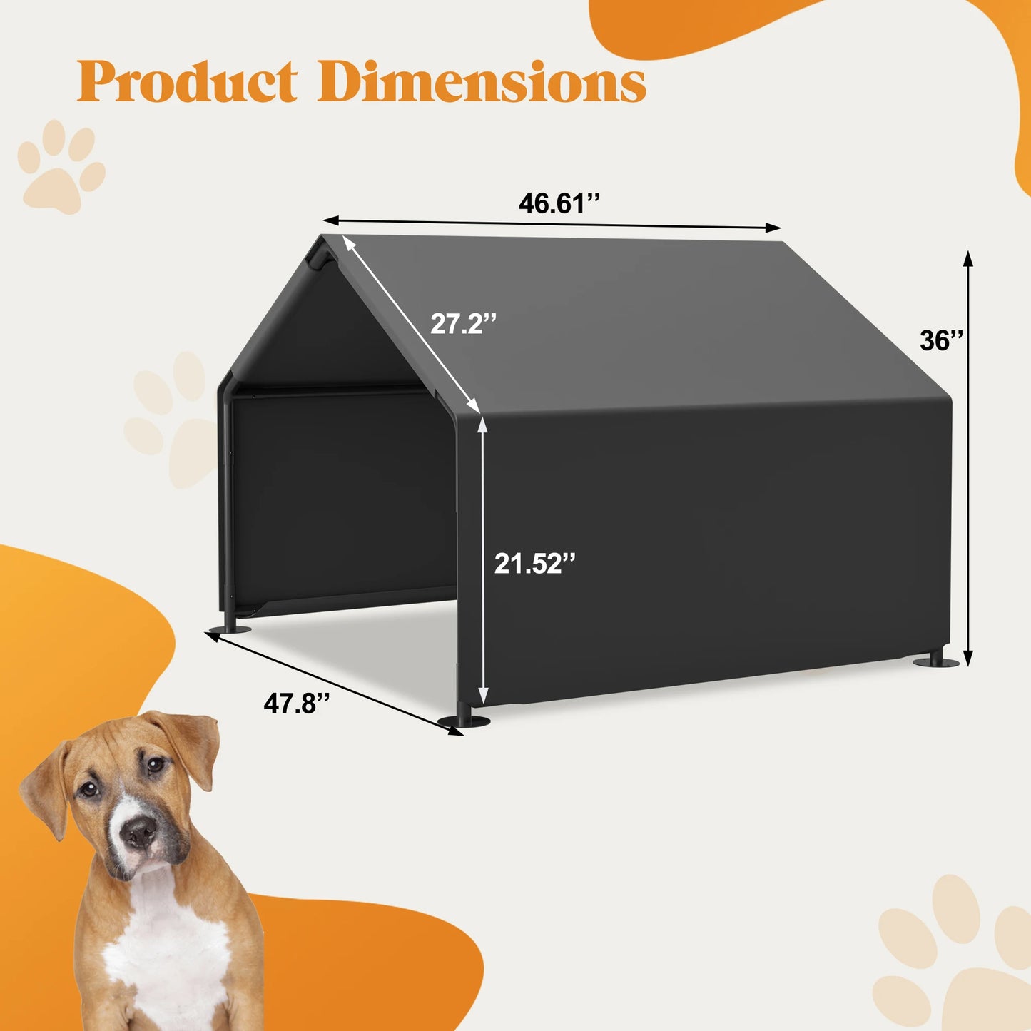 Portable Dog Shade Shelter Tent for Outdoor Protection