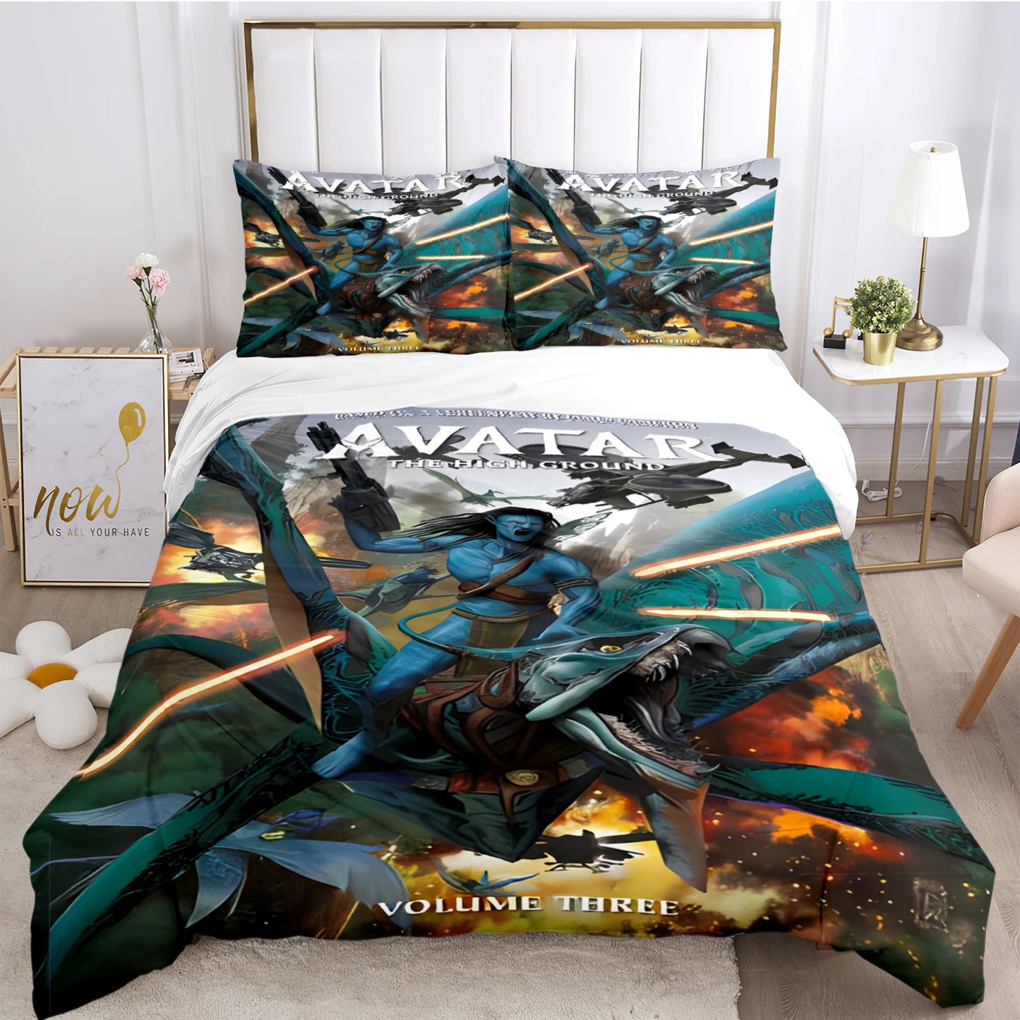 A-Avatar Movie Pattern All Season Duvet Cover Bedding Comforter sets Soft Quilt Cover and Pillowcases Single/Double/Queen/King