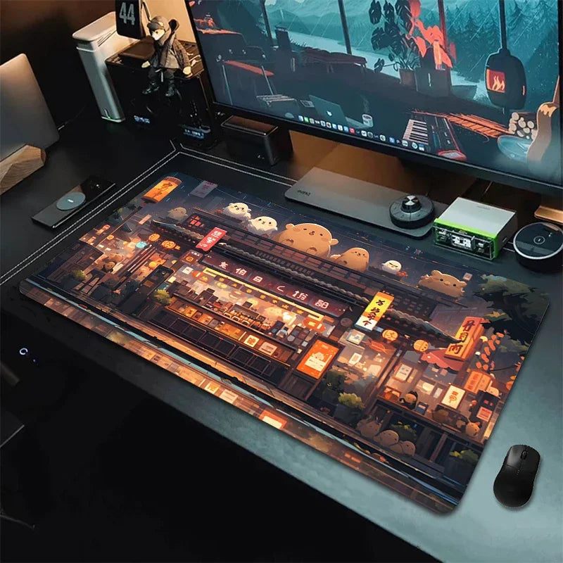 ftvae Computer Mouse Pad Gamer Japan Aesthetics Desk Mat Office Accessories Pc Cabinet Mousepad Keyboard Gaming Mats Xxl Large M