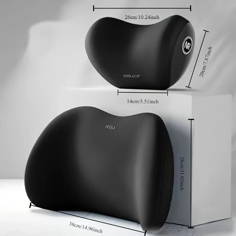 Universal Automotive seat cushion all season universal Ergonomic Memory Foam Car Seat Cushion-lumbar cushion or headrest or set