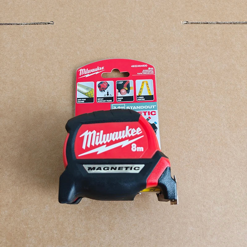 Milwaukee Tape Measure Series 5m/8m/10m AutoLock Magnetic Heavy Duty Measuring Tape for Construction Woodworking DIY