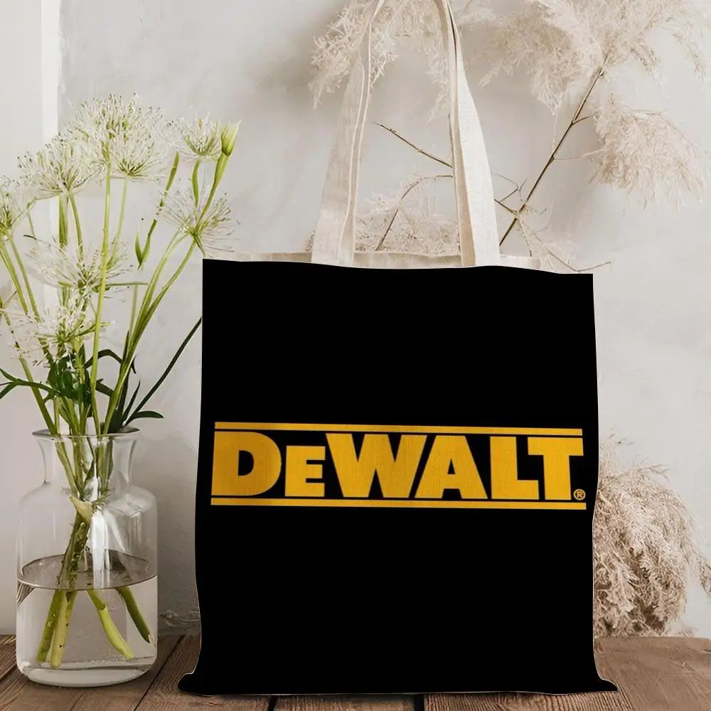 Tool Box D-DeWaltS Storage Bags Storage Bags Canvas Tote Bag Large Capacity Shoulder Fashion Eco Shopping Handbag