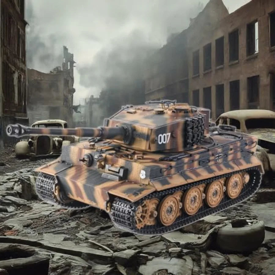 German Tiger I Heavy Tank 1/24 Infrared IR Combat Panzer RTR 2.4Ghz RC Armored Vehicle Taigen 3841-11-L-C Late Versio