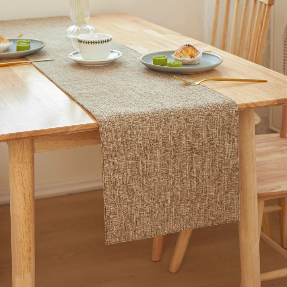 Stylish Printed Linen Table Runner For Wedding Decor