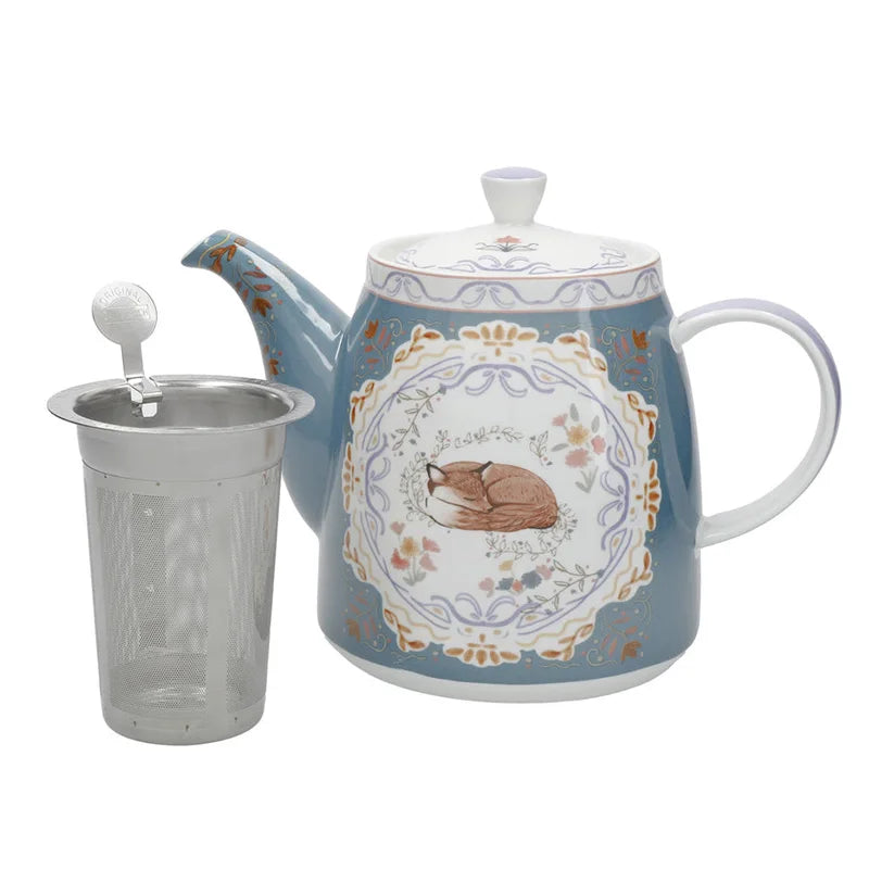 London Pottery Fox Teapot Set With Infuser For Tea