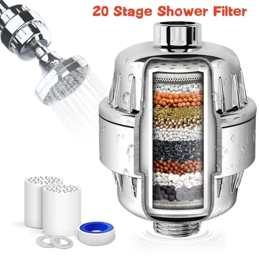 Shower Water Filter Purifier For Chlorine Fluoride Heavy Metals