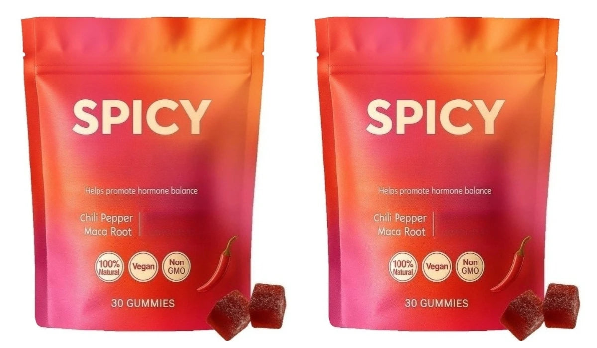 Hormonal Balance Gummie Peach Flavor Contain Chili Pepper and Maca Root Extract Support Daily Health & Energy Recovery