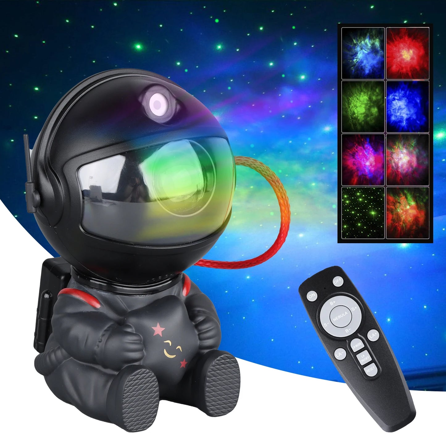 Galaxy Light Projector Featuring Various Nebula Settings, an Astronaut Design with Remote Control, Perfect for Bedroom Ambiance, Room Decoration, Parties, And an Excellent Gift for Friends During Halloween And Christmas Child