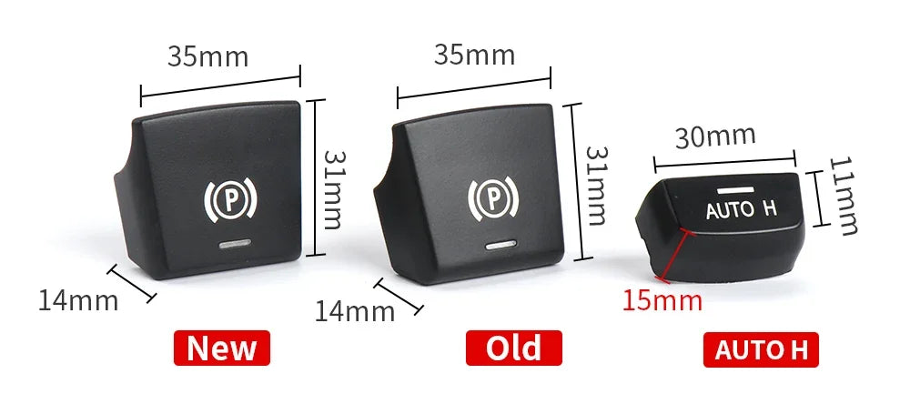 Electronic Parking Brake Switch Auto P Button Switch Cover For BMW 5 7 X3 X4 X5 X6 M5 Series F01 F02 F10 F12 F15 F16 F25 F26