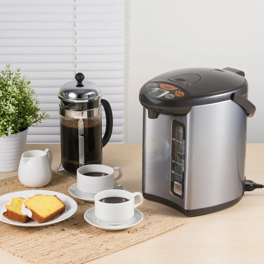 New Upgrade US Shipping  Electric Water Boiler and Warmer 101 oz Large Capacity Silver Dark Brownfor Home&Kitchen