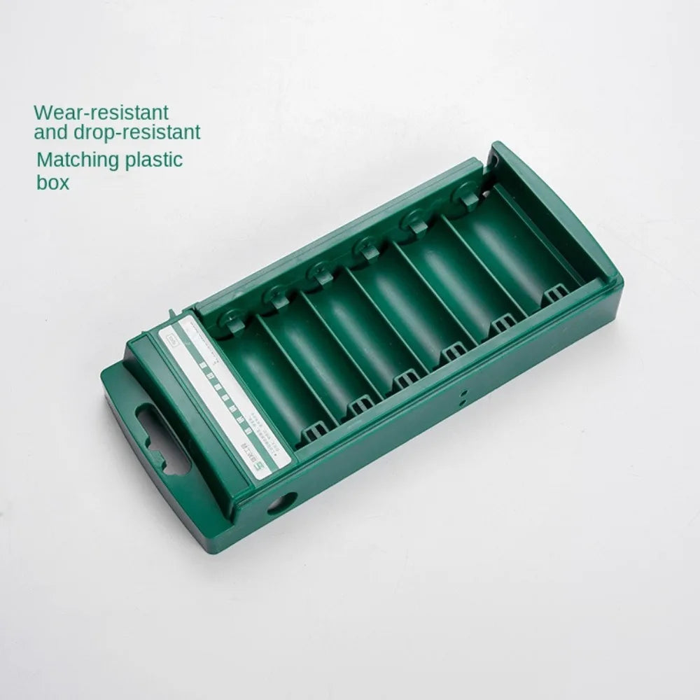 New 1/4" 3/8" 1/2" Wrench Storage Box ABS Plastic Green Socket Organizer Box Socket Wrenchs Holder Socket Storage Tool 6Sizes