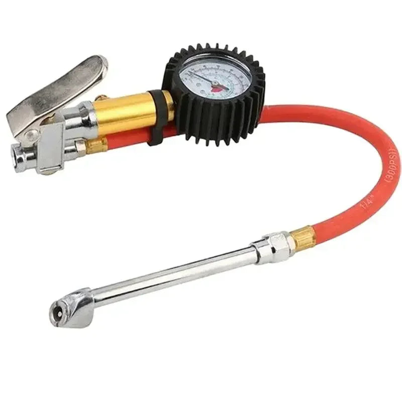 Heavy Duty Tire Pressure Gauge With Leakproof Air Hose