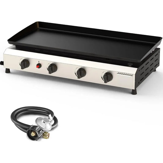 Portable Tabletop Stainless Flat Top Grill For Outdoor Barbecue